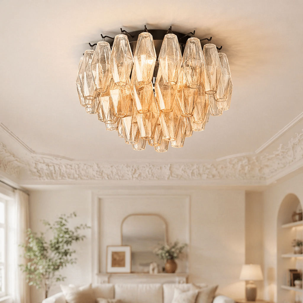 Clear Glass Flushmount