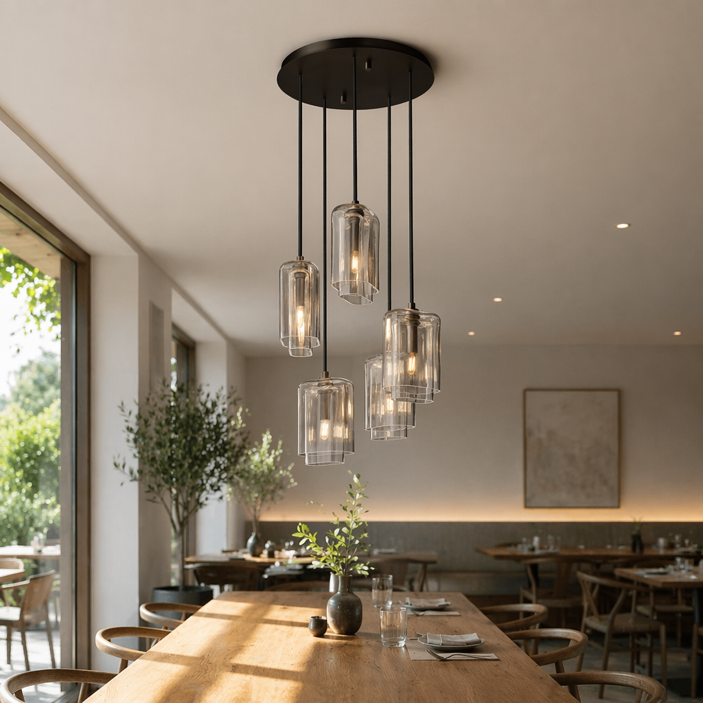Lacour Clear Glass Cluster Chandelier