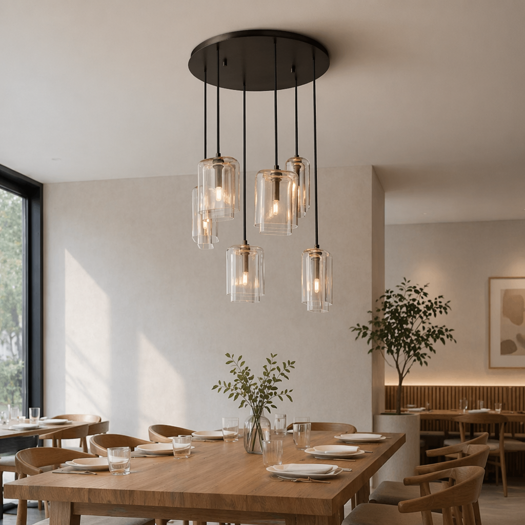 Lacour Clear Glass Cluster Chandelier