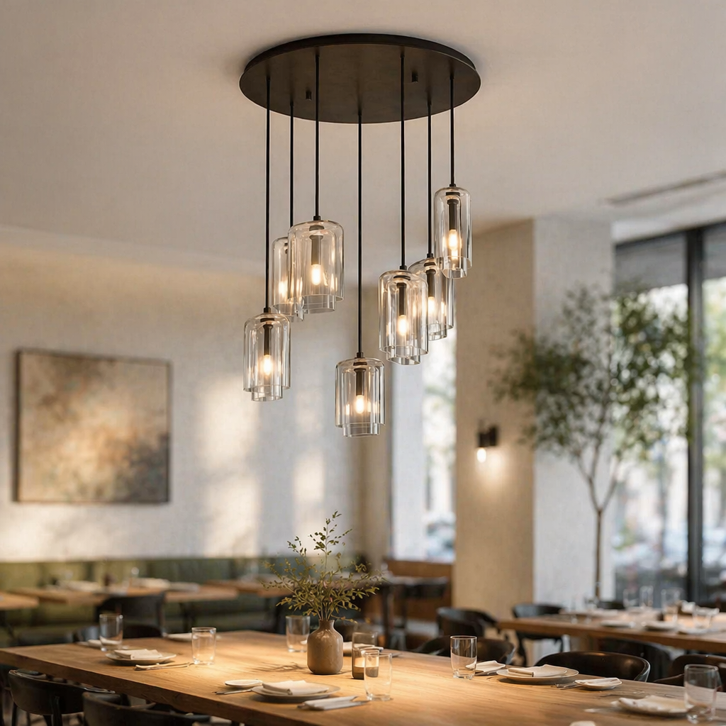 Lacour Clear Glass Cluster Chandelier