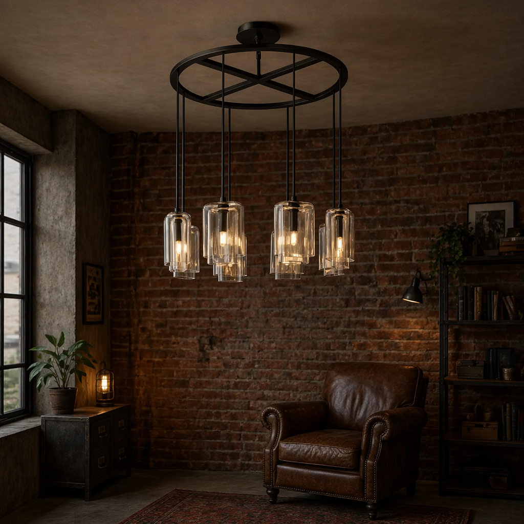 Lacour Clear Glass Round Chandelier