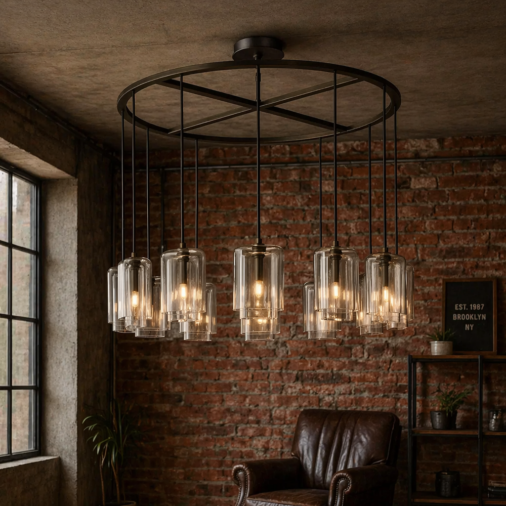 Lacour Clear Glass Round Chandelier