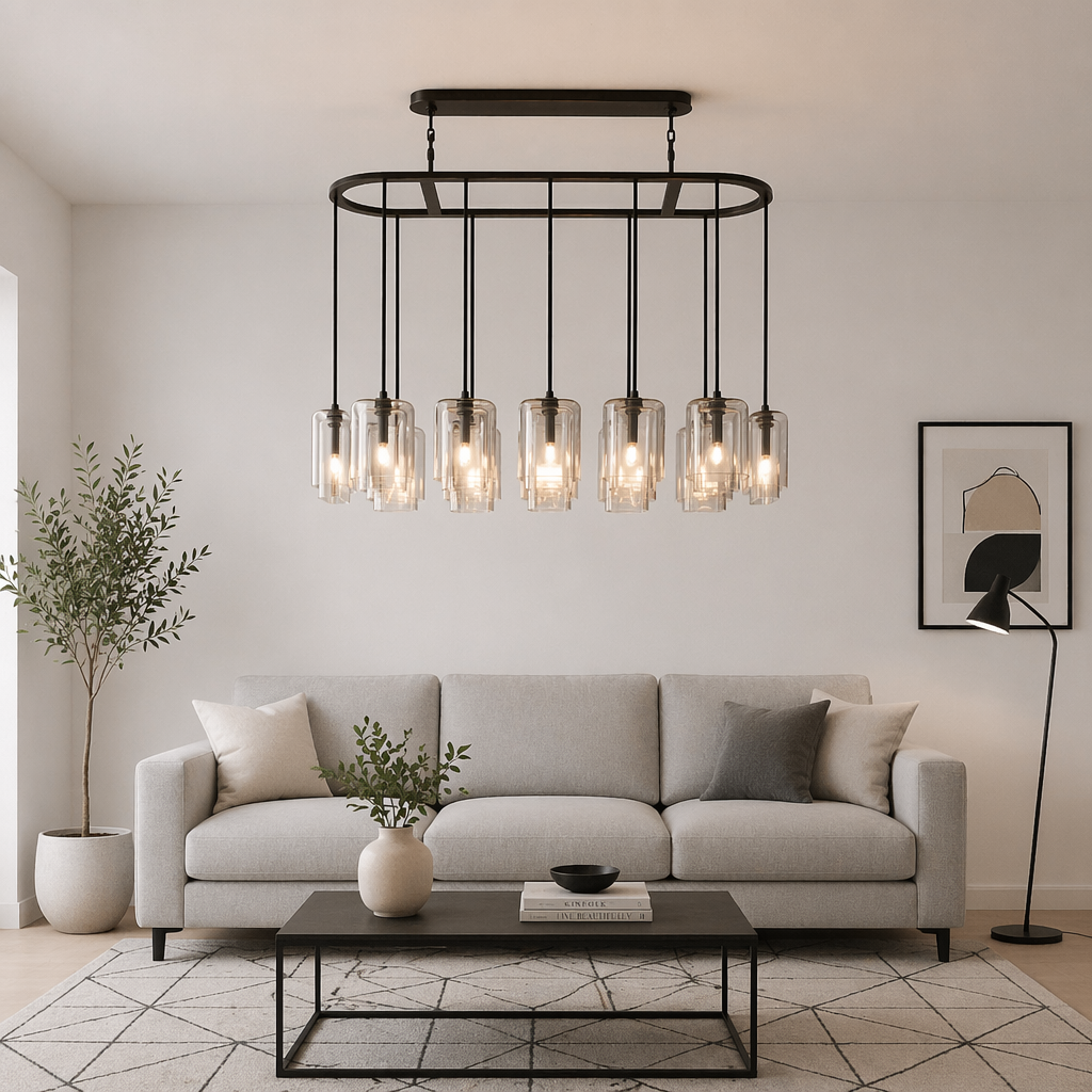 Lacour Clear Glass Linear Chandelier
