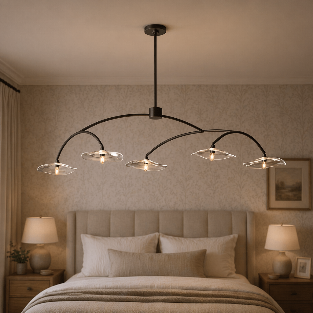Lily Clear Glass Linear Chandelier