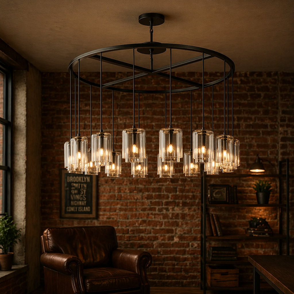 Lacour Clear Glass Round Chandelier