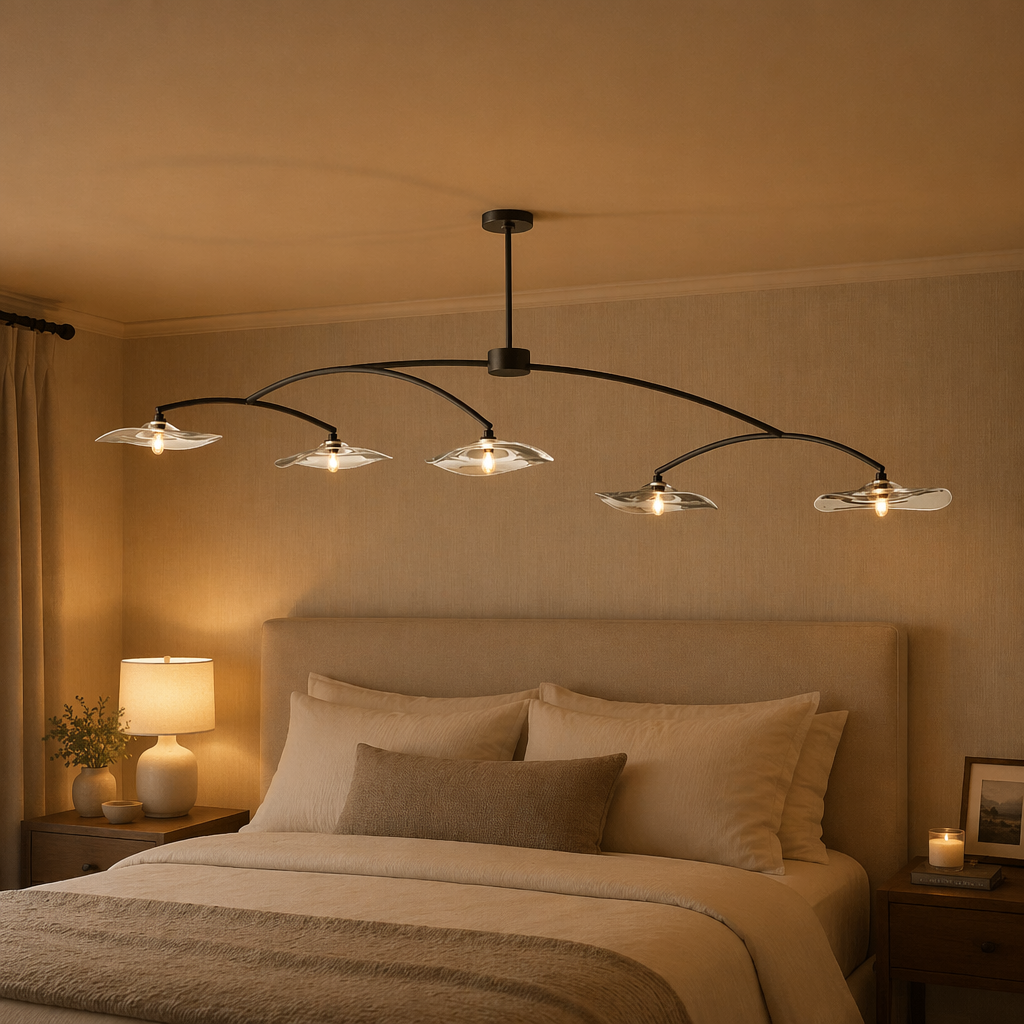 Lily Clear Glass Linear Chandelier