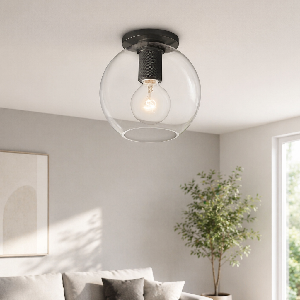 Globe Shade Flushmount