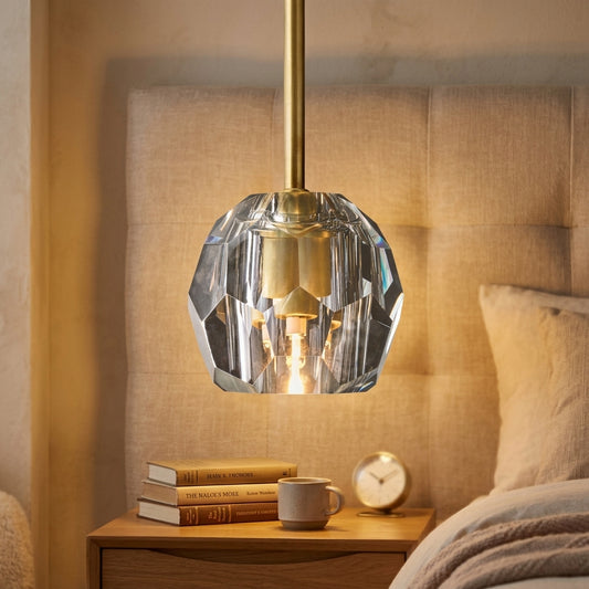 Cristal Smoke Glass Rod Pendant