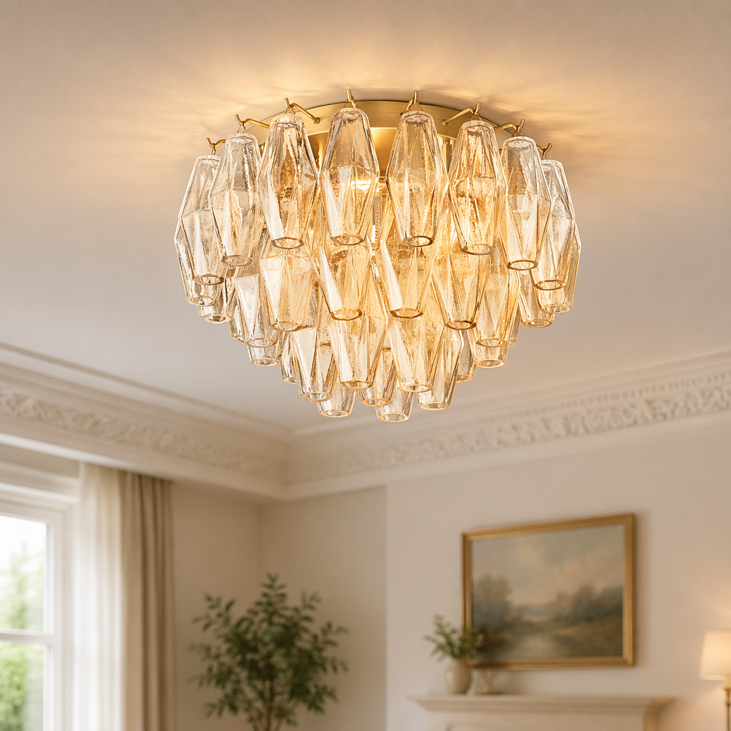 Clear Glass Flushmount