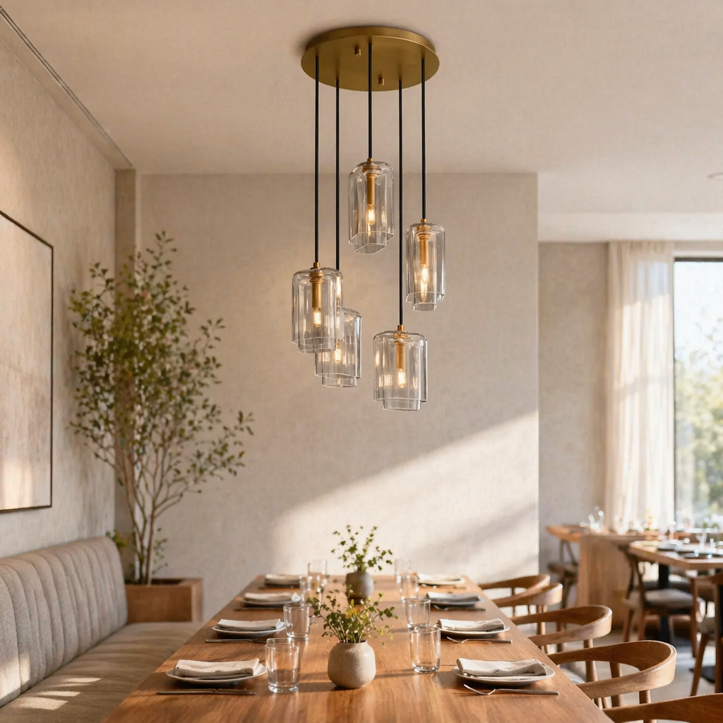 Lacour Clear Glass Cluster Chandelier