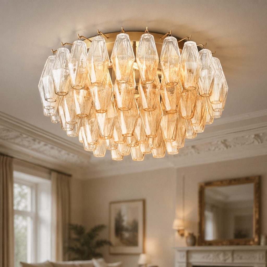 Clear Glass Flushmount
