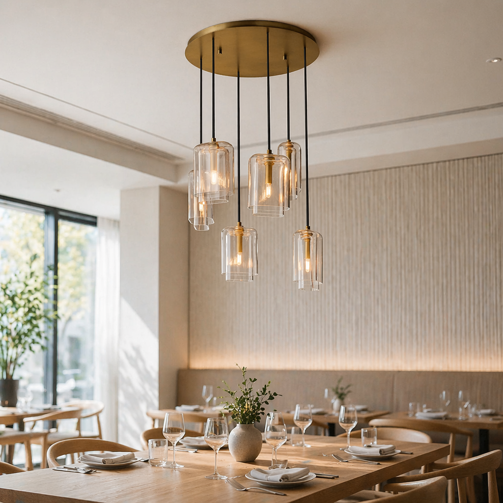 Lacour Clear Glass Cluster Chandelier