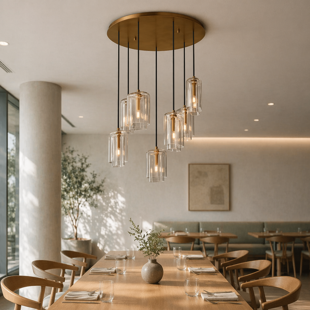 Lacour Clear Glass Cluster Chandelier