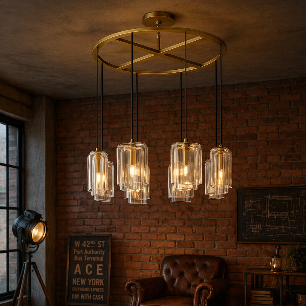 Lacour Clear Glass Round Chandelier