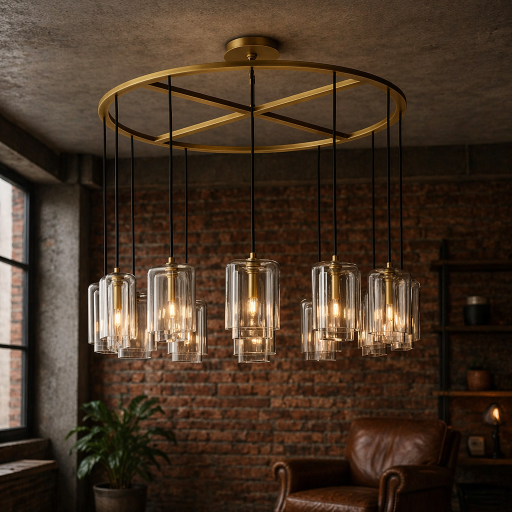 Lacour Clear Glass Round Chandelier