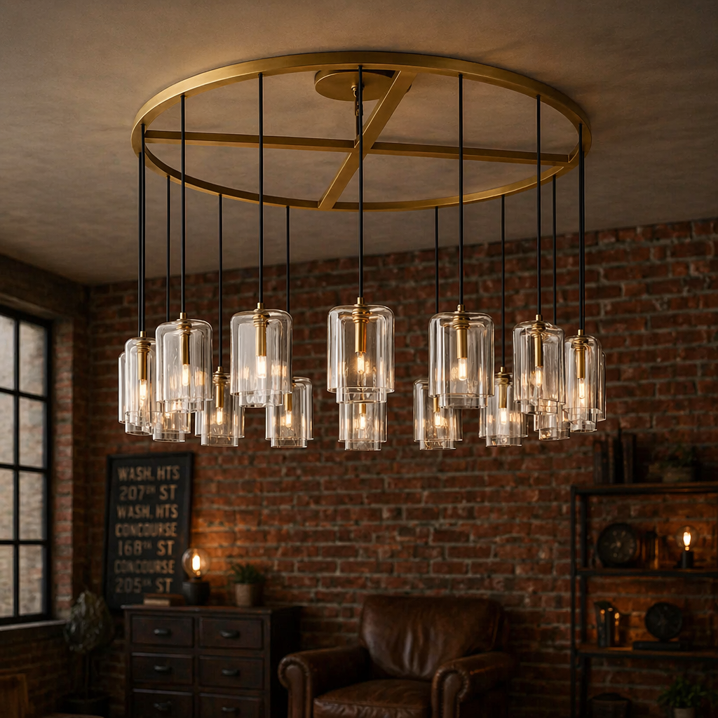 Lacour Clear Glass Round Chandelier