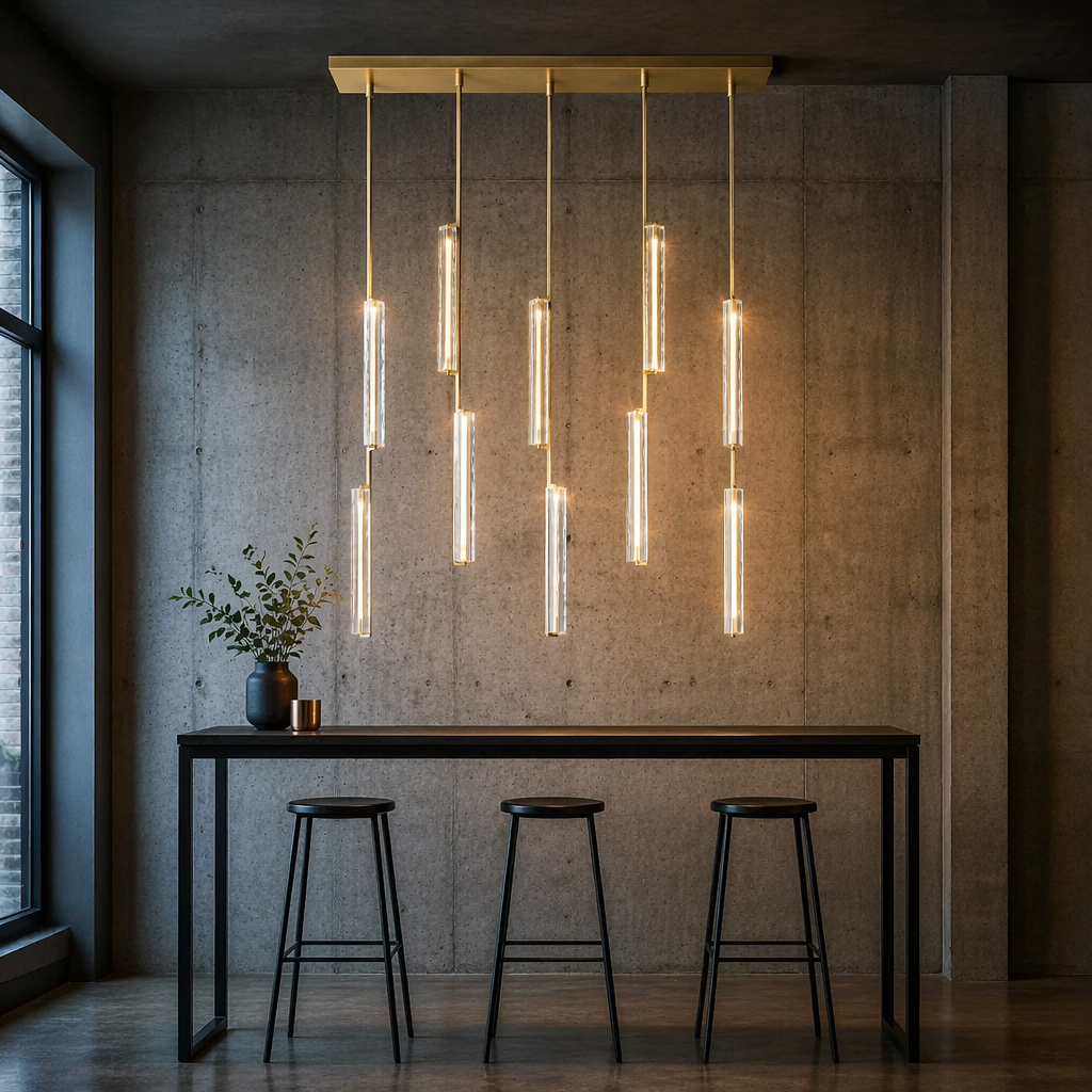 Crystal Linear Chandelier