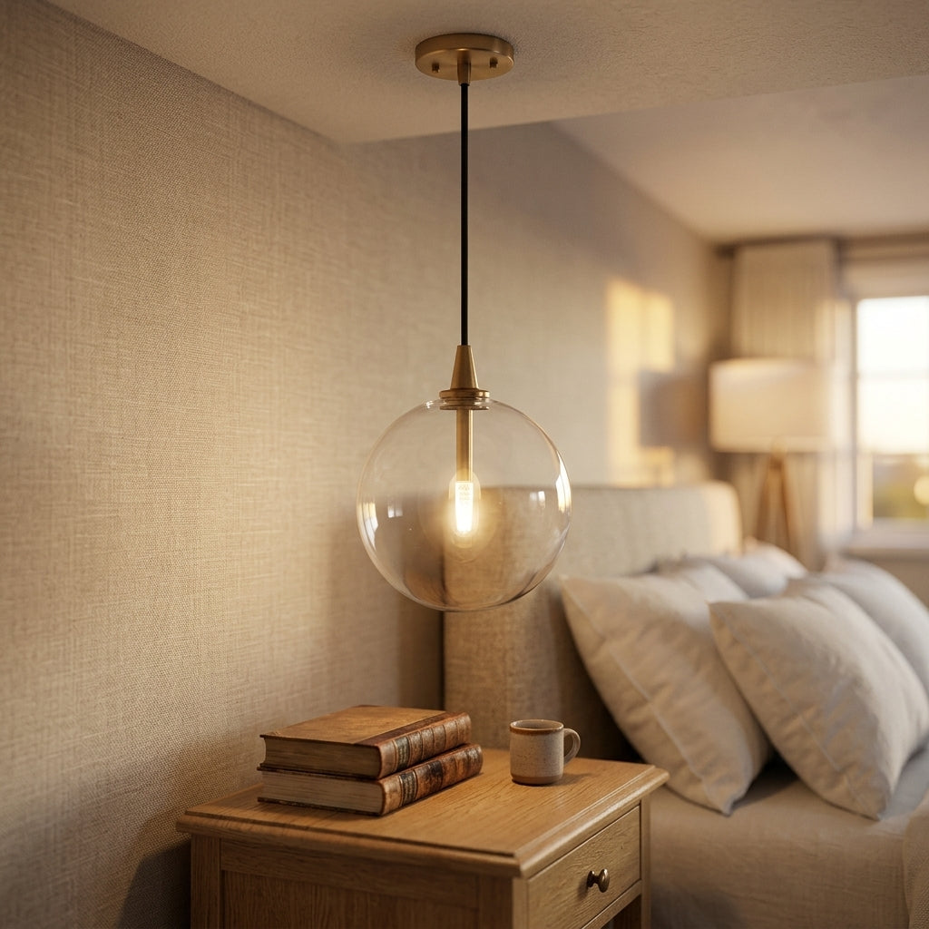 Glass Globe Mobile Pendant