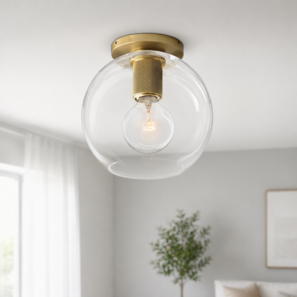 Globe Shade Flushmount