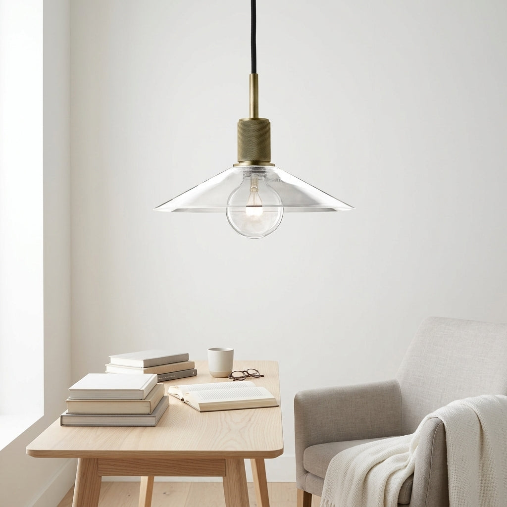 Utilitaire Glass Slope Shade Pendant