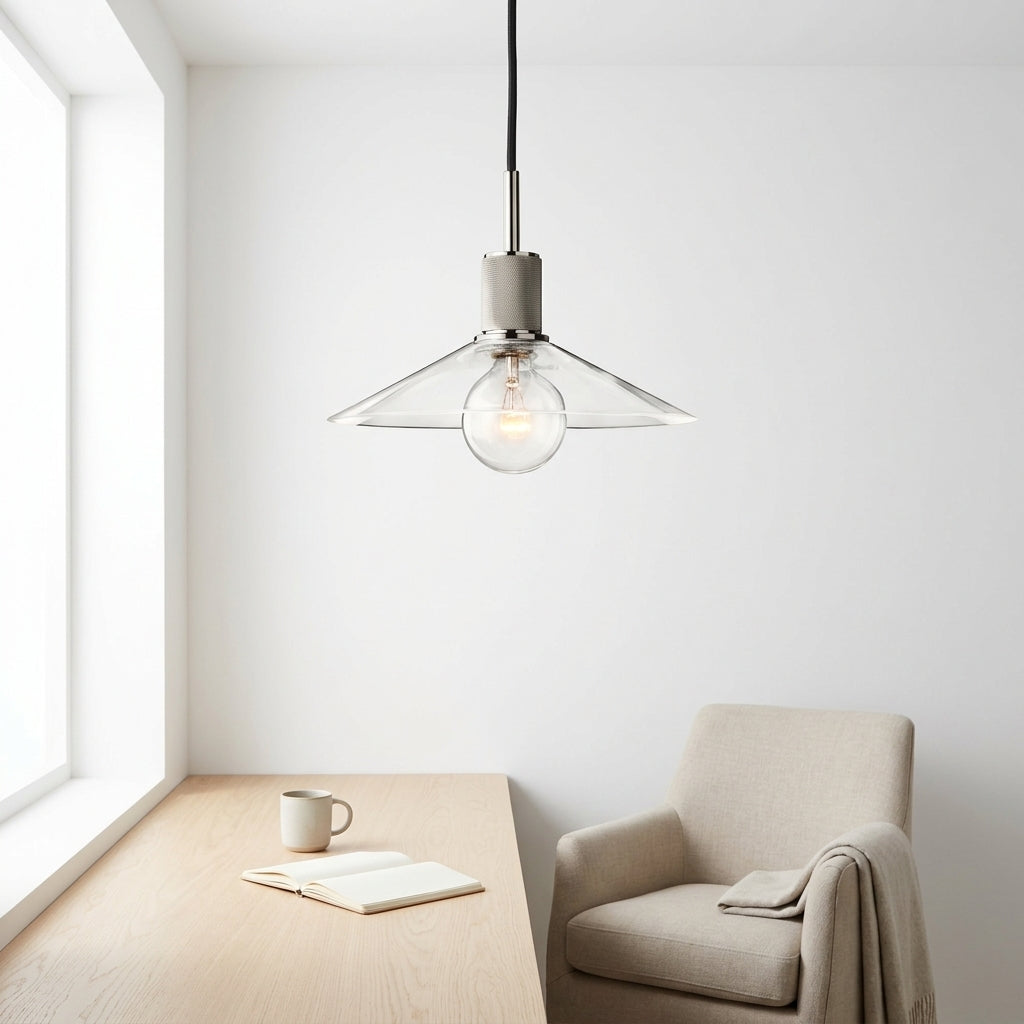 Utilitaire Glass Slope Shade Pendant